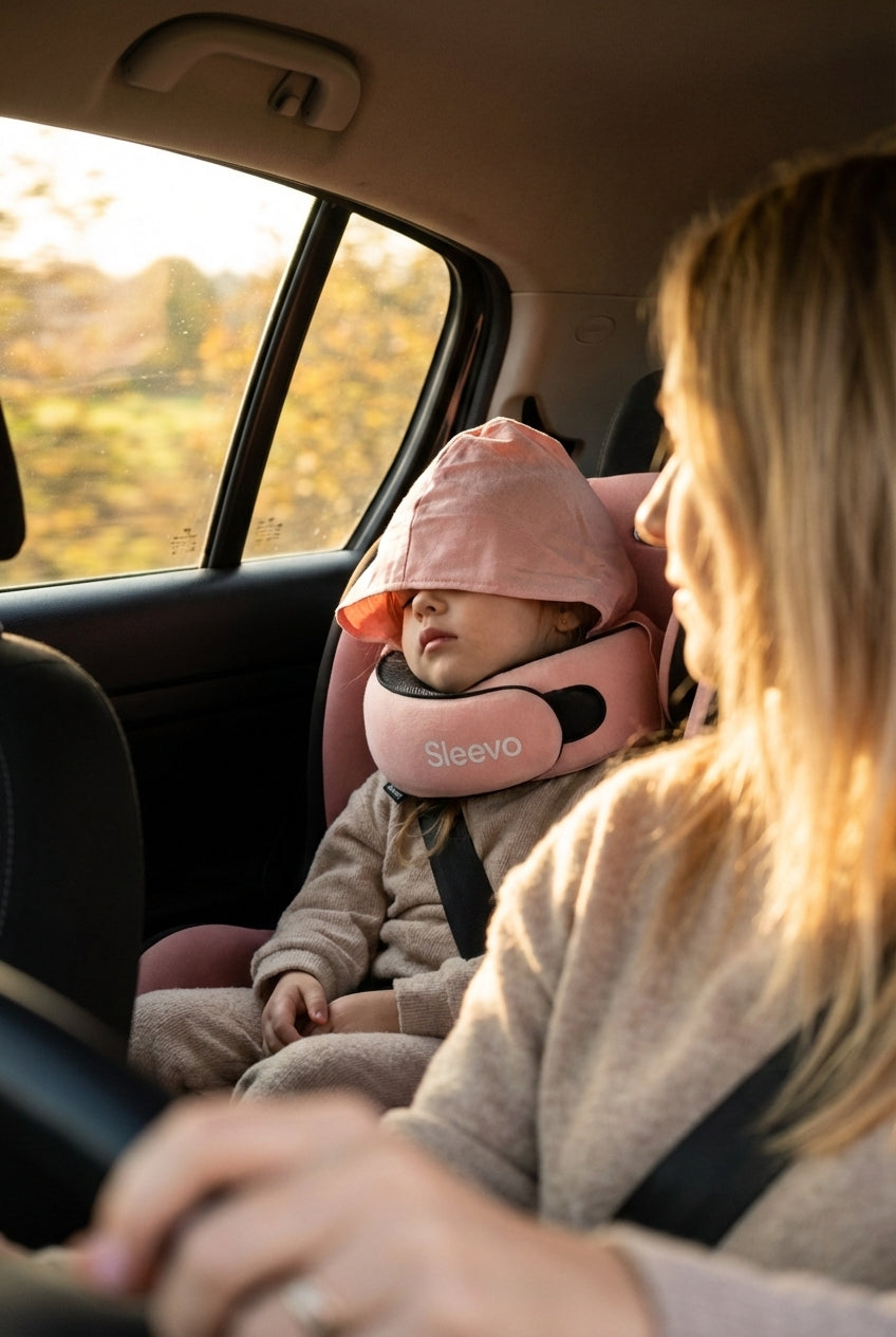 Sleevo Kinder Nackenkissen mit Kapuze