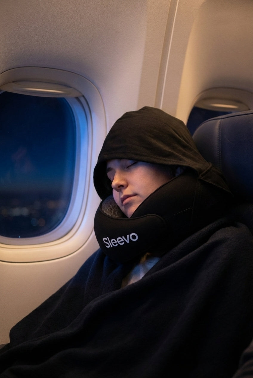 Sleevo Pro - Nackenkissen mit Kapuze