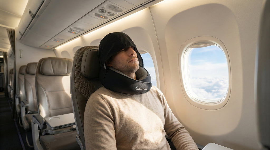 Sleevo Pro - Nackenkissen mit Kapuze