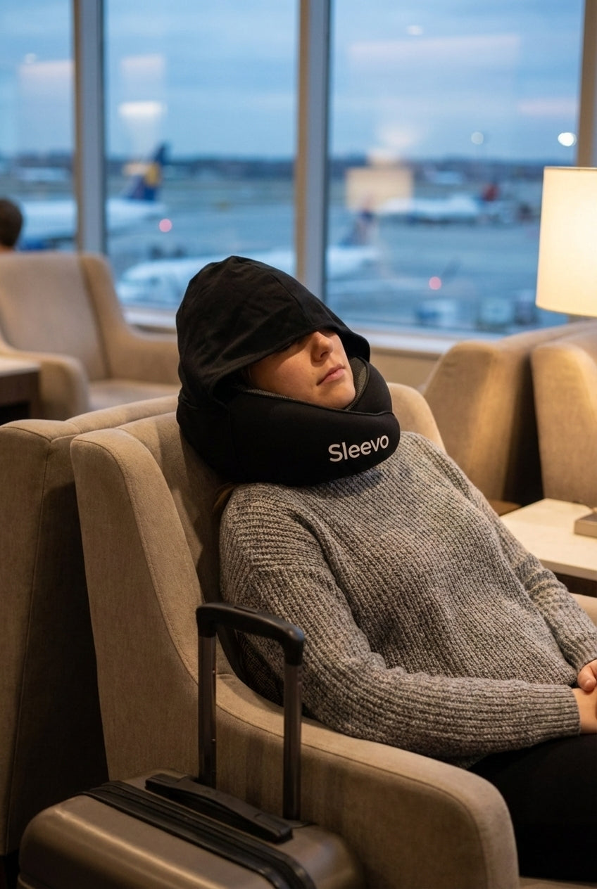 Sleevo Pro - Nackenkissen mit Kapuze
