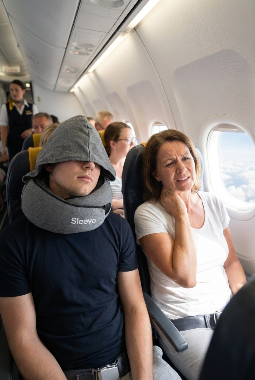 Sleevo Pro - Nackenkissen mit Kapuze