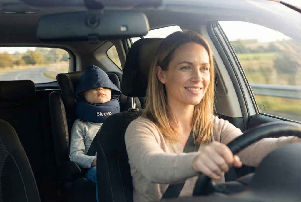 Sleevo Kinder Nackenkissen mit Kapuze