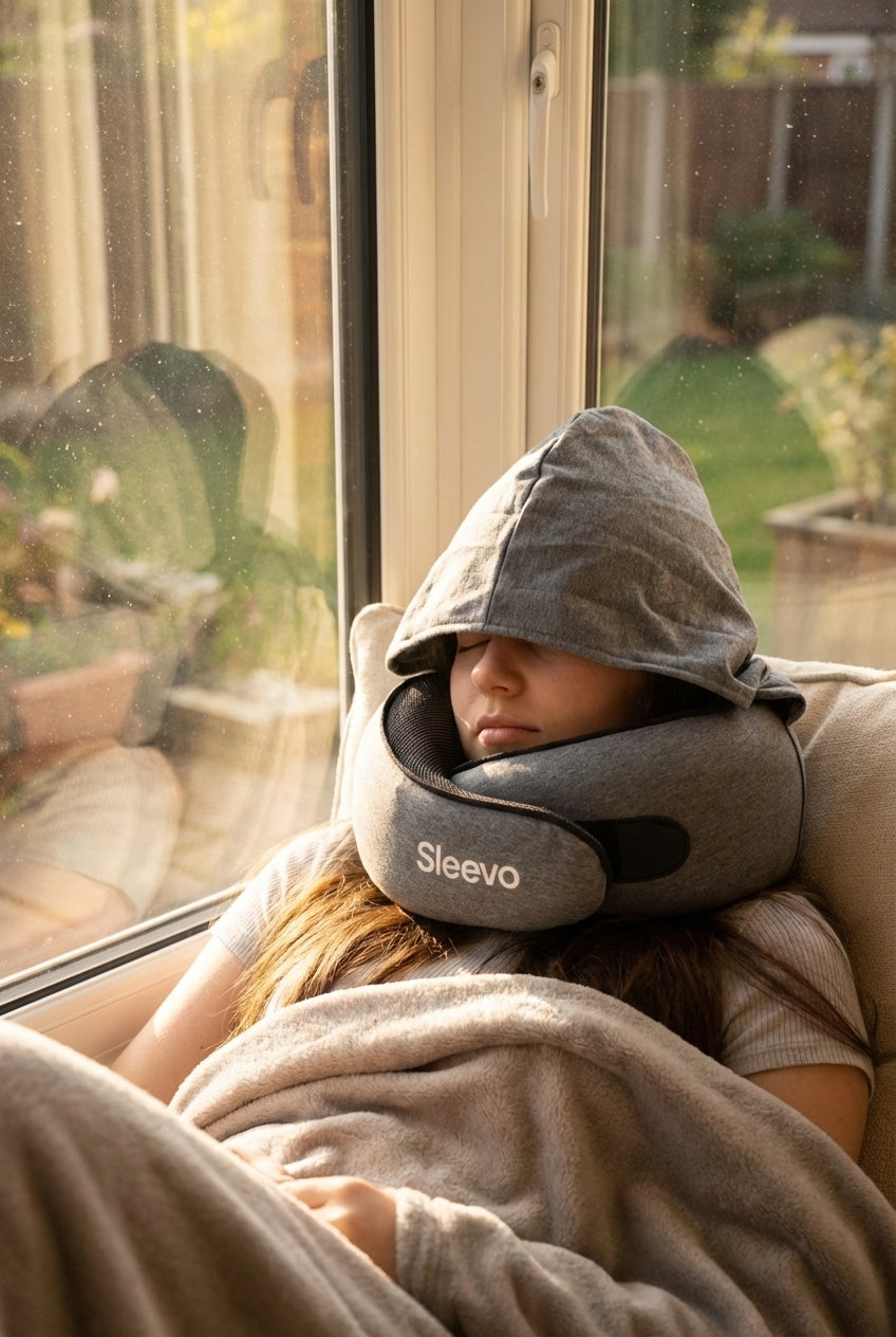 Sleevo Pro - Nackenkissen mit Kapuze
