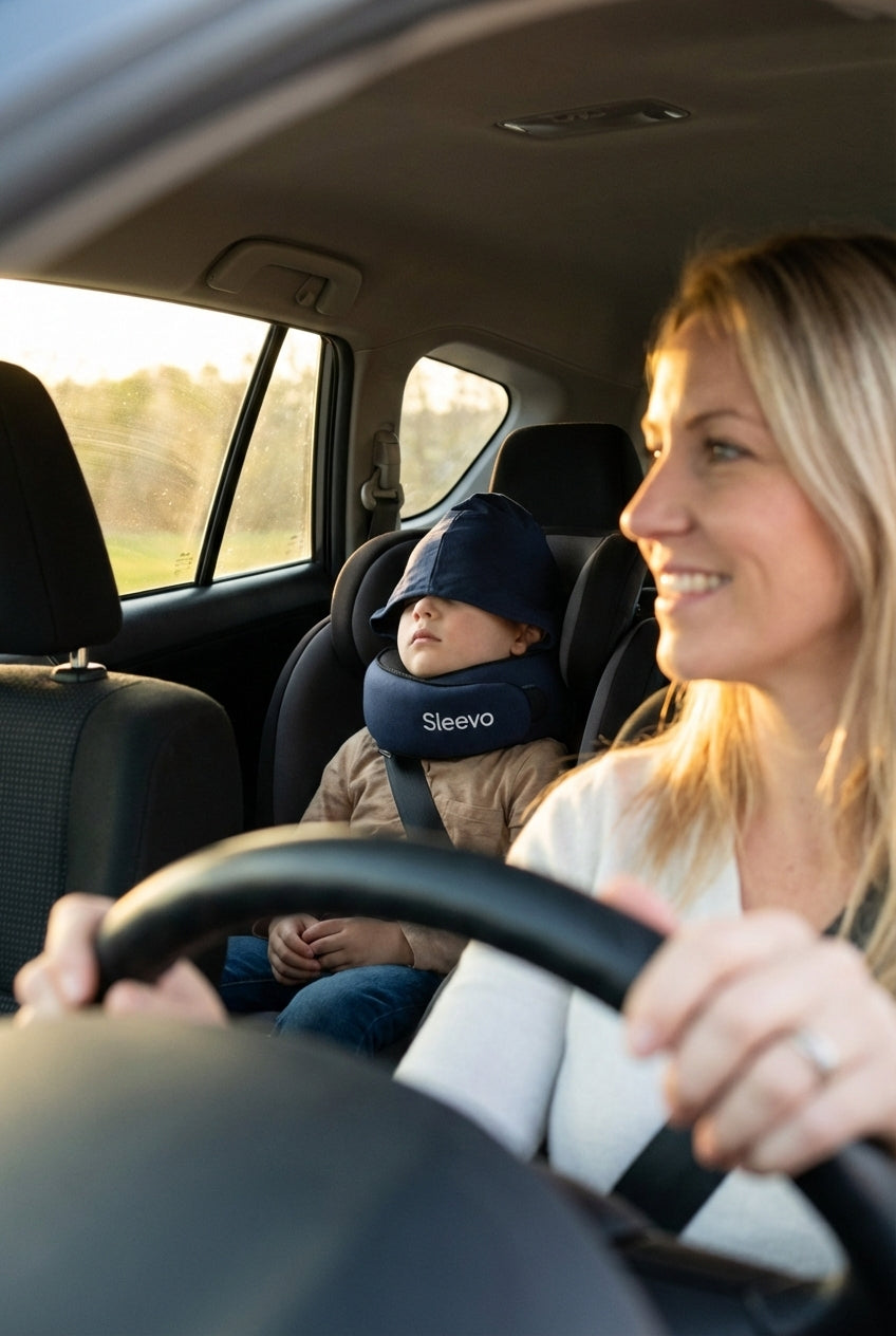 Sleevo Kinder Nackenkissen mit Kapuze